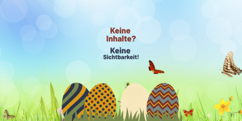 Ostereier im Gras