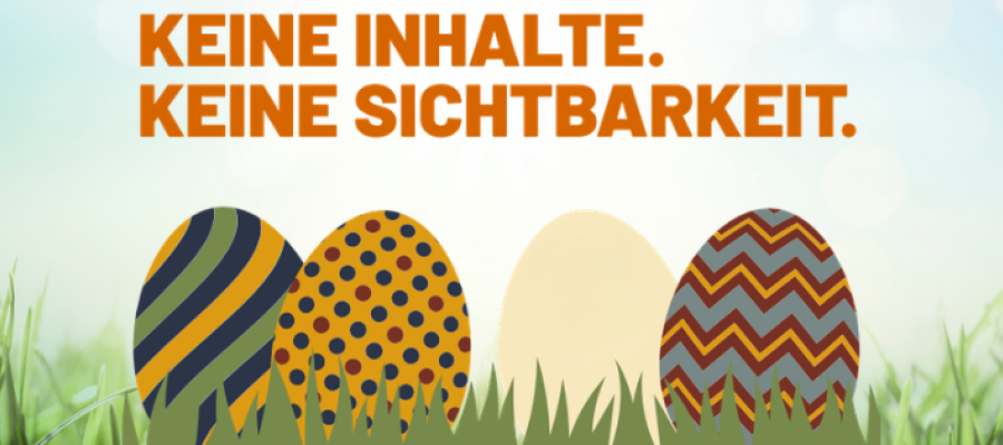 Ostereier im Gras